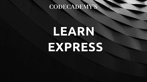 learn express on codecademy, We Will Code