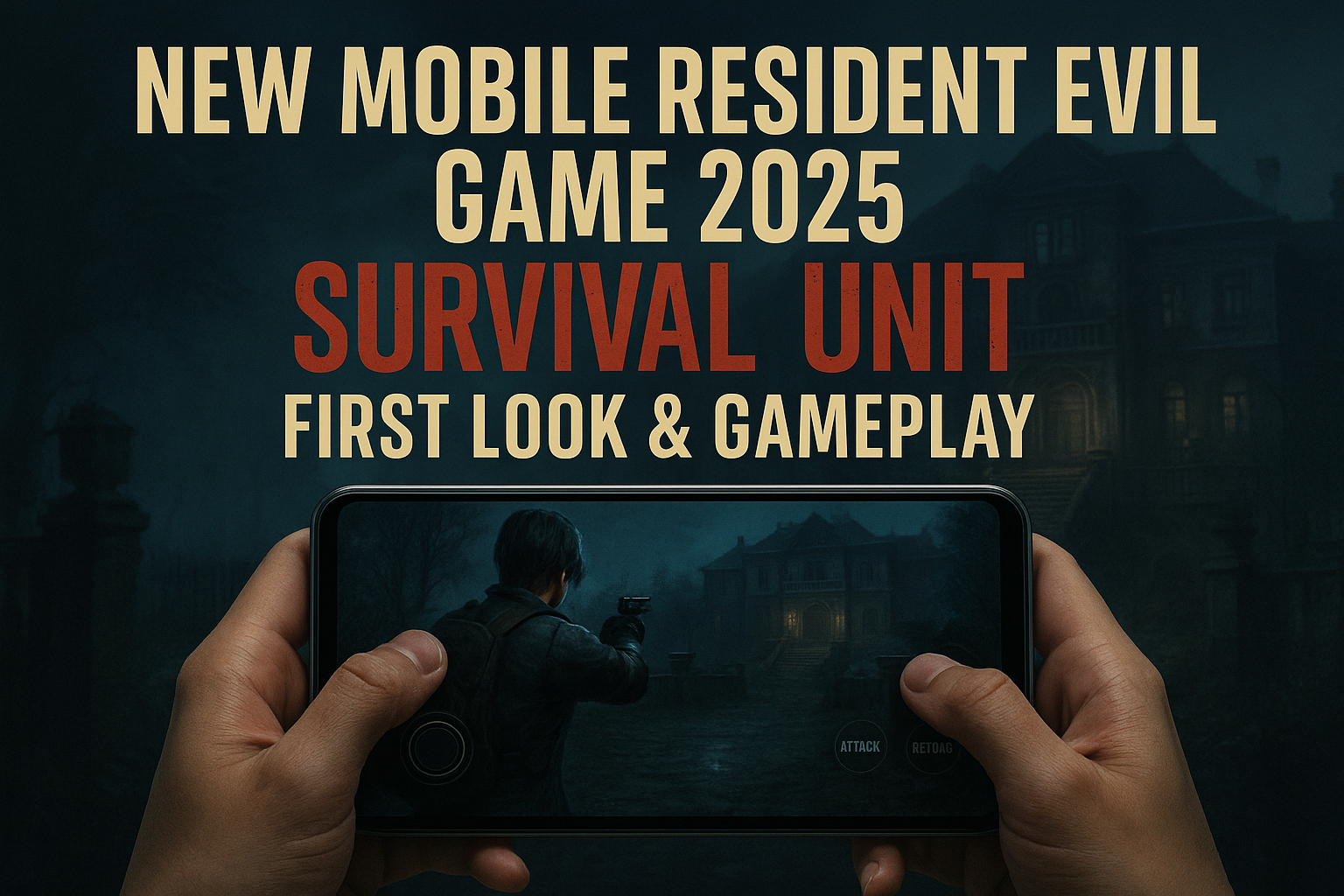 New mobile Resident Evil game 2025 Survival Unit gameplay first look